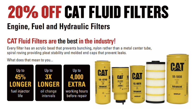 CAT Fluid & Air Filter Sale
