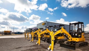 CAT machines ready to be incorporated into the job site workforce. 