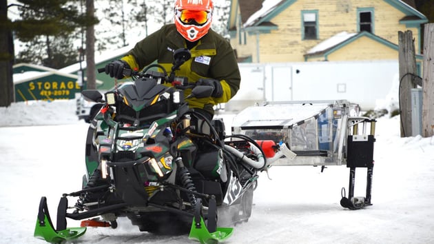 CAT engine snowmobile clarkson university 