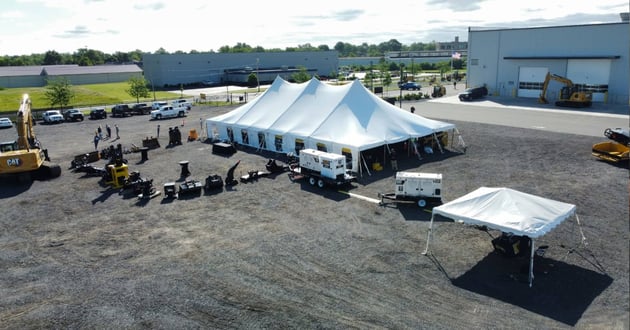 Setting up for the Tonawanda. NY open house event
