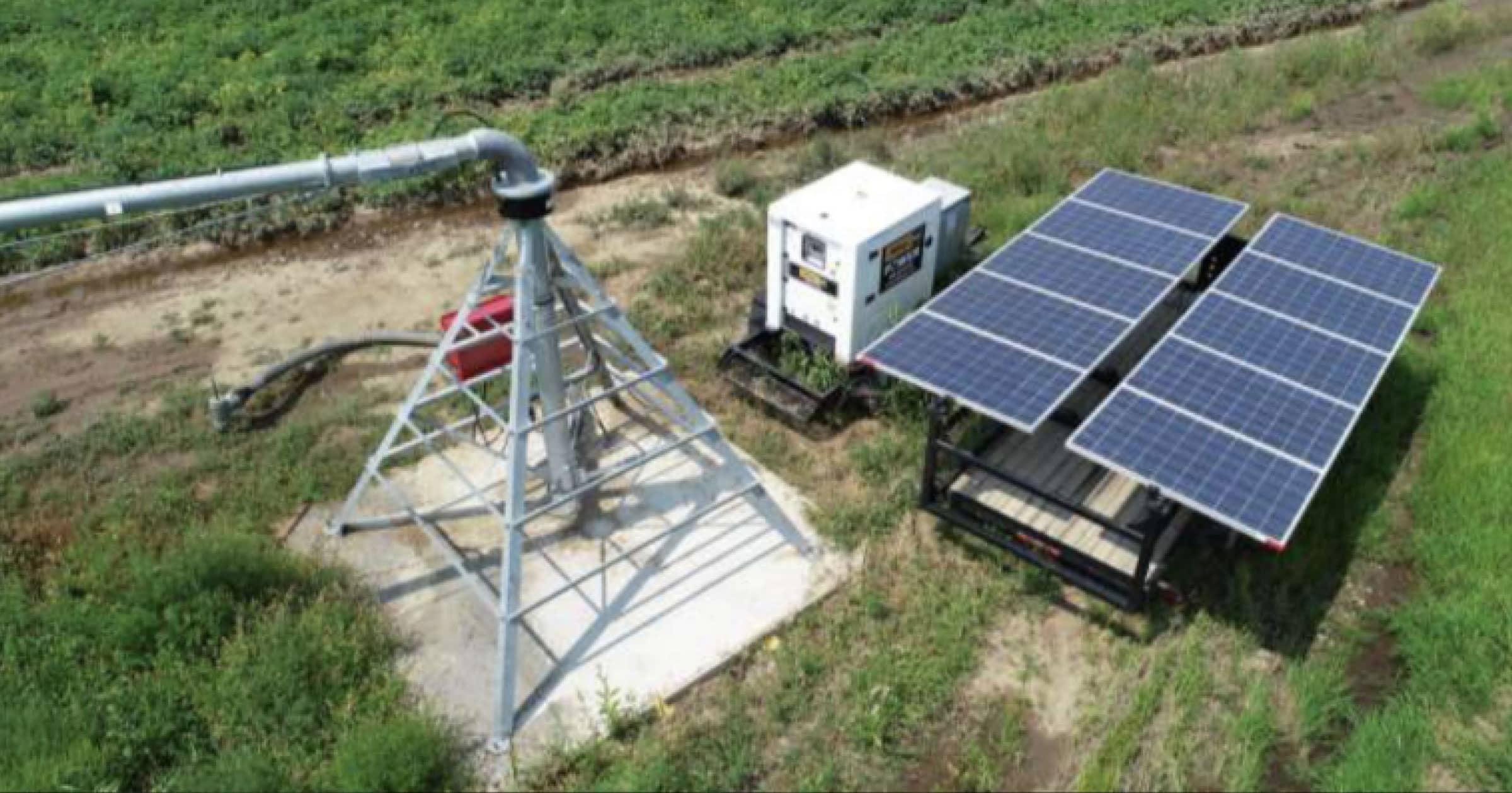Solar hybrid energy storage system powers irrigation that aides in potato farm production